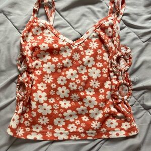Flower print tank top
